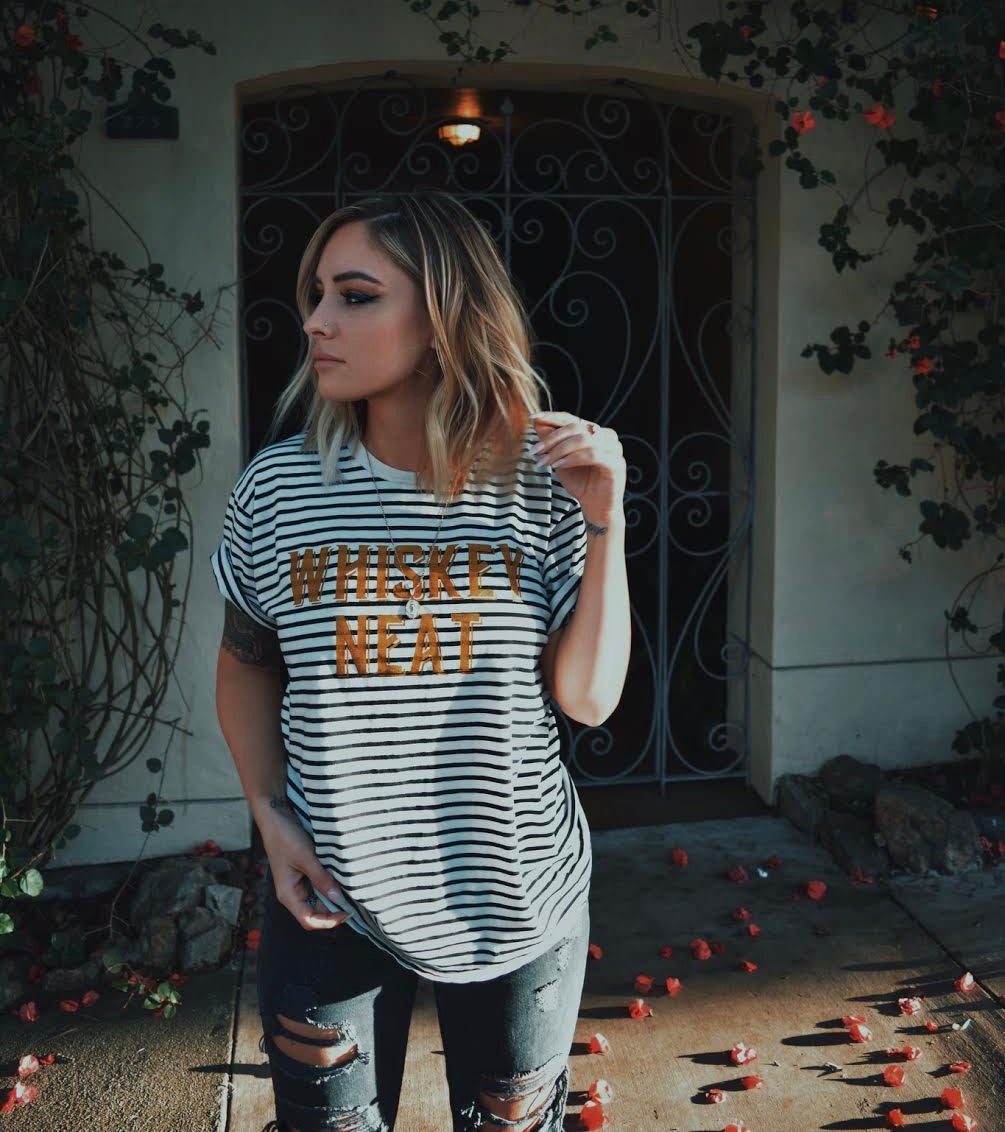 Whiskey Neat - Vintage Tee